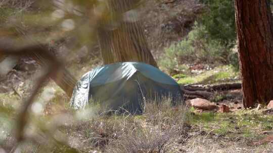 户外露营搭帐篷
