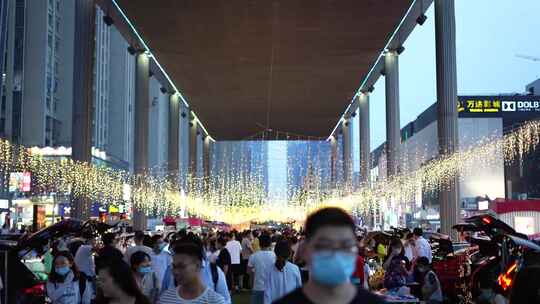 夜市 万达天街 地摊 卖场