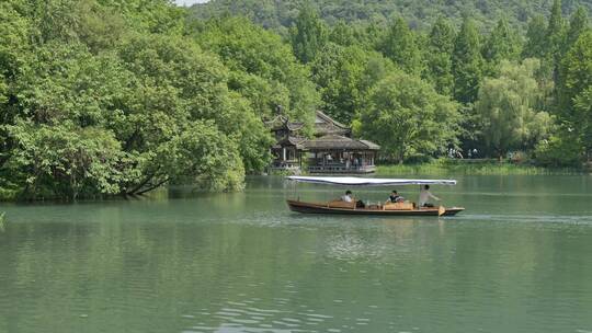 杭州西湖浴鹘湾自然风景