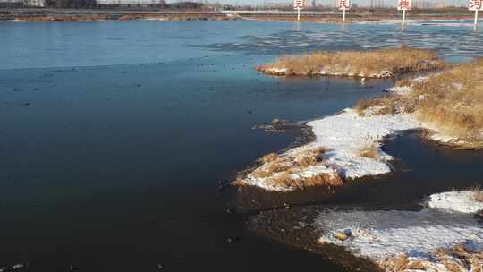 航拍雪景 唯美冬日空镜 立冬 冬至节气