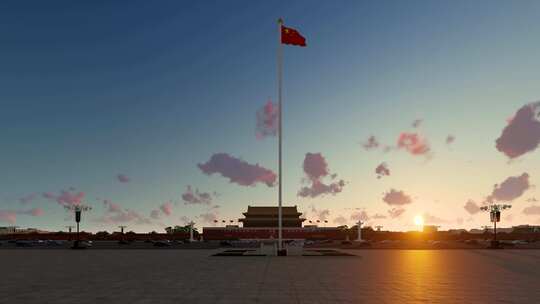 天安门广场 华表 天安门 大气北京