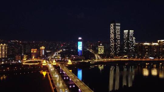 哈尔滨公路大桥夜景