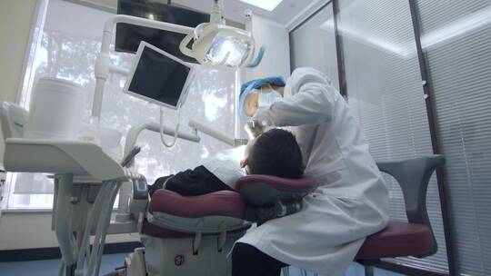 牙医治疗儿童虫牙蛀牙补牙合集视频素材模板下载