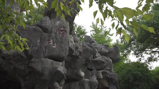 杭州江寺公园古典园林风景