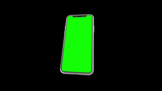 黑色背景和绿幕手机视频素材模板下载