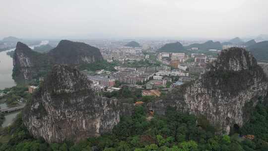 广西桂林南溪山4A景区航拍