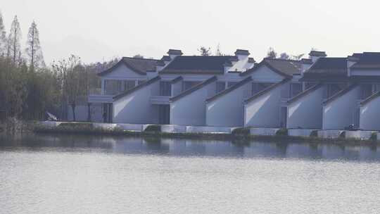 杭州湘湖水街湘湖越界建筑风景