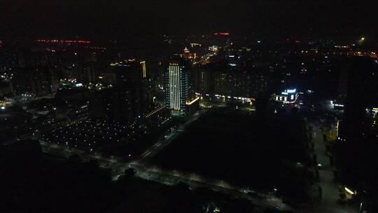 大气 航拍 福建 泉州 闽南 夜景 城市 建筑