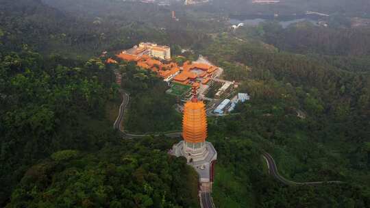 深圳梧桐山弘法寺航拍