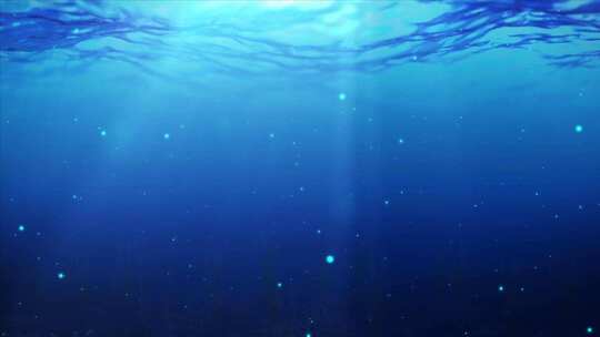 水下海底波浪粒子动态循环背景