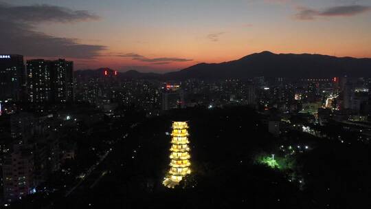 深圳龙华城市地标航拍视频