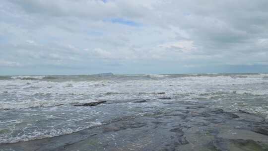 大海海浪海洋浪花波浪海面海水海岸线