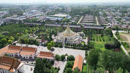 河南洛阳白马寺航拍