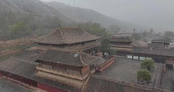 瞿昙寺 瞿昙寺雪景