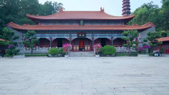 广州南沙天后宫中式传统寺庙建筑