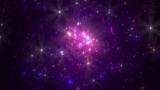 4k闪闪发光的星系粒子运动背景