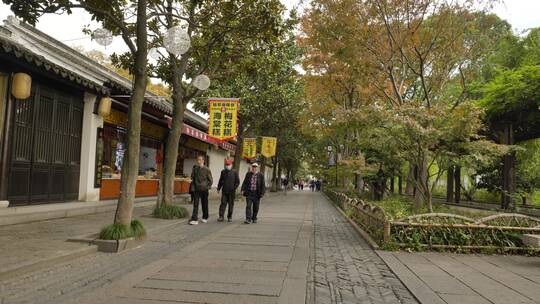 苏州木渎古镇里的人文建筑风景