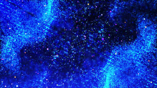 蓝色抽象粒子背景循环V3