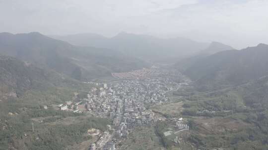 龙岩市新罗区江山镇江山旅游风景区山景航拍