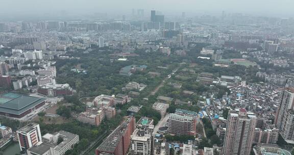 航拍广州中山大学南校区