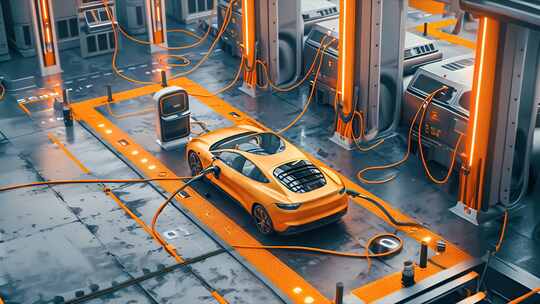 新能源车与充电站 特高压超级快充换电维修