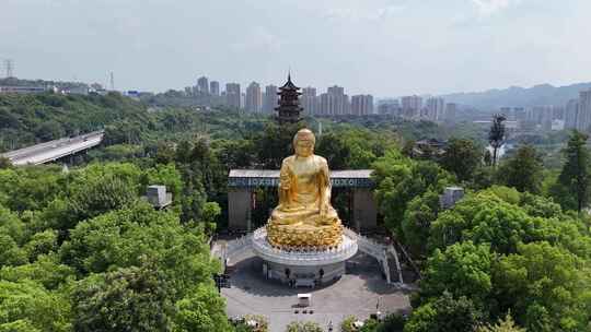 重庆华岩旅游风景区华岩寺航拍