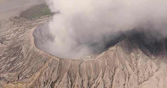 航拍印尼Bromo火山