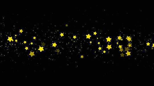 星星粒子前景装饰视频素材带通道