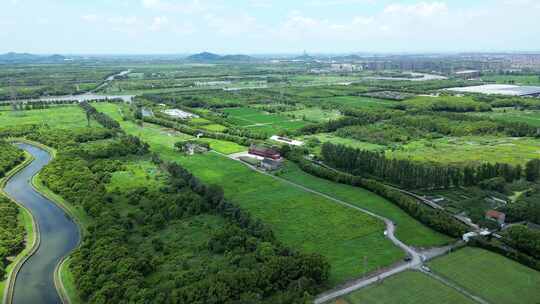 田园乡村自然风光航拍