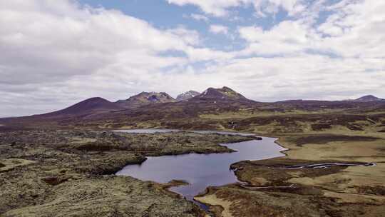 冰岛，景观，山脉，岩石