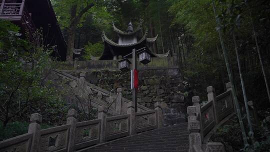 杭州飞来峰韬光寺建筑风景