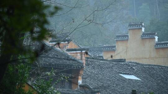 天台山国清寺建筑视频