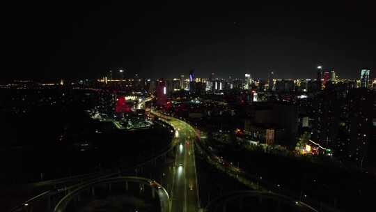 航拍江西南昌城市建设南昌风光