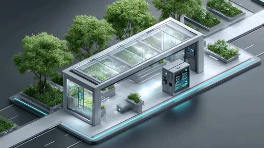 未来绿色智慧公交站台概念设计
