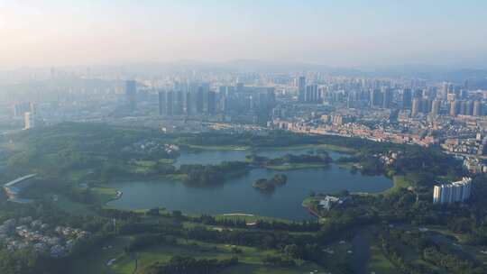 深圳龙岗风光牛坳水库正中高尔夫球会