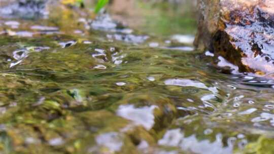 河边流水河流河水小溪山泉泉水水流唯美升格