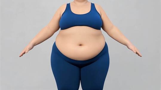 瘦身效果展示视频，人物减肥动画