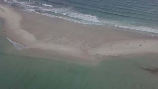 芬格尔湾，浅滩湾，斯蒂芬斯港，新南威尔士州4K无人机镜头
