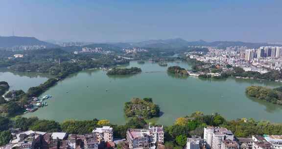 4K航拍广东省惠州西湖风景区1