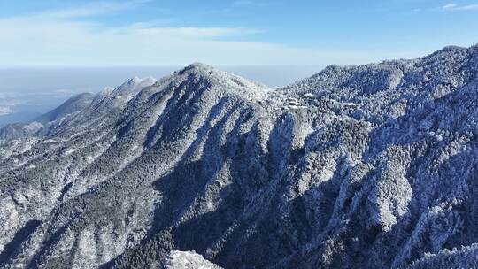 庐山风景区冬季雪景航拍视频八段合集