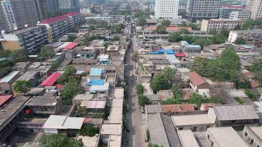 河北邯郸串城街历史文化街区航拍