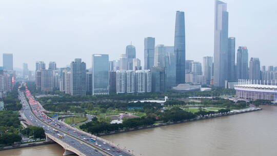 广州城市景观延时拍摄镜头视频素材模板下载