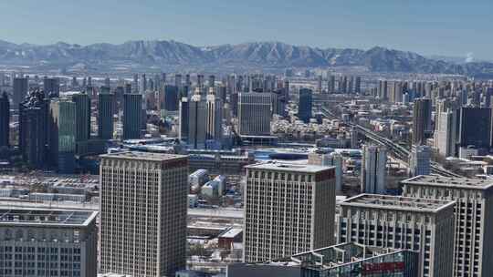 航拍雪景 唯美冬日空镜 立冬 冬至节气