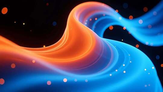 流体渐变粒子动态背景素材