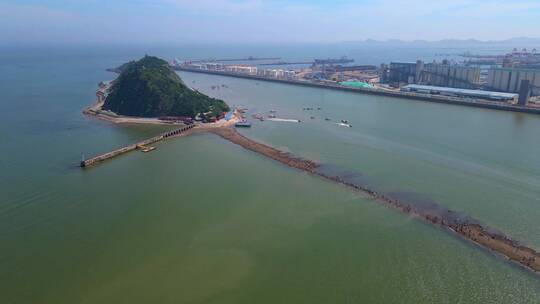 《超清4K》锦州笔架山天桥航拍