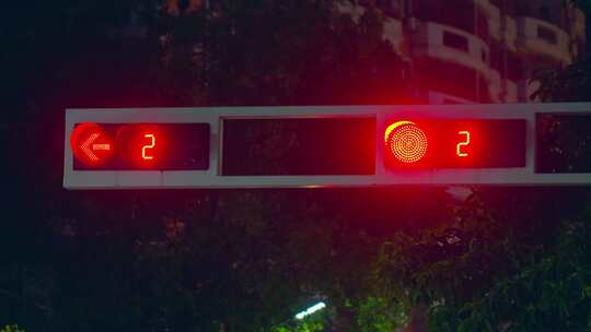 红灯 绿灯 小人交通黄灯 交通规则视频素材模板下载