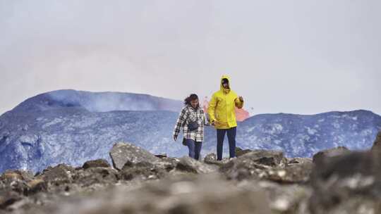 火山，喷发，熔岩，冰岛