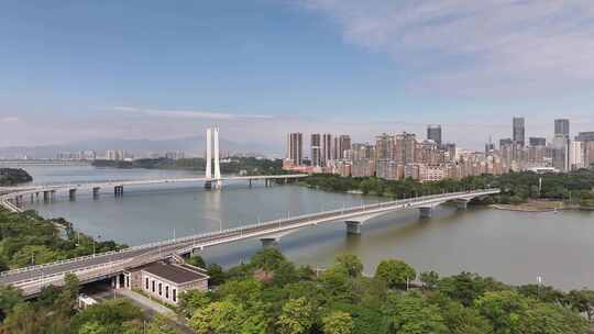 惠州东江桥梁航拍