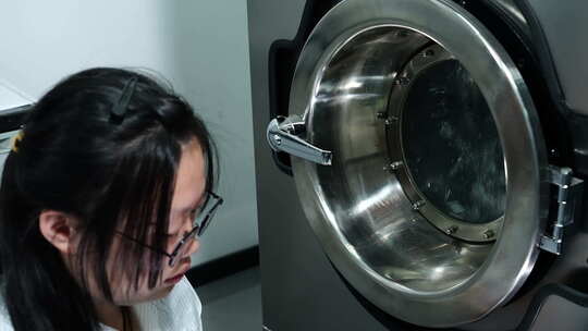 工业洗衣机缩水率试验机视频素材模板下载