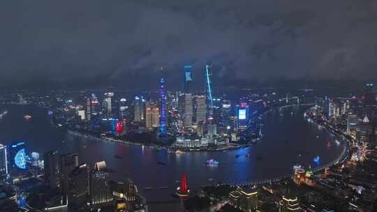 上海夜景视频素材模板下载
